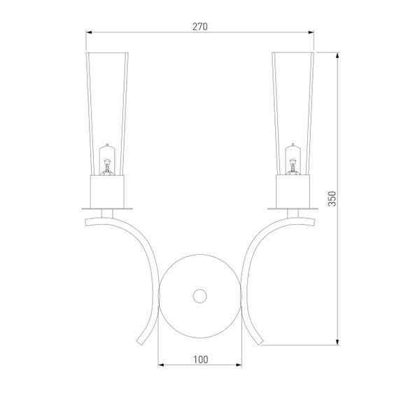 Бра Eurosvet Rosher 60141/2 хром
