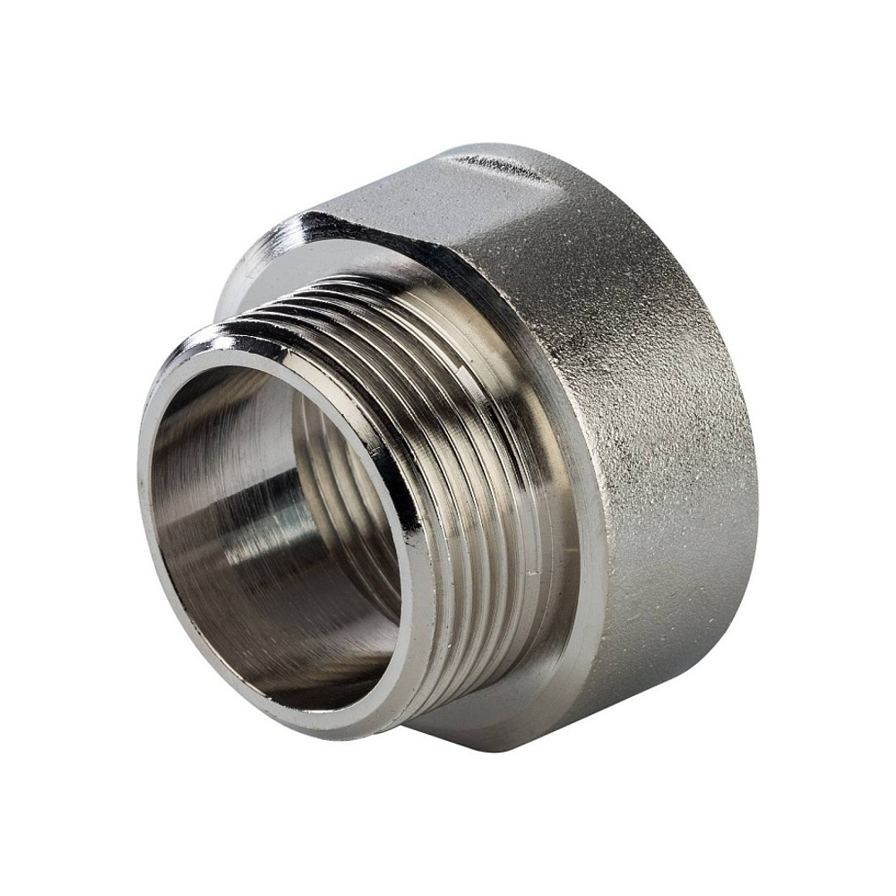 Переход с внутренней резьбы на наружную STOUT SFT 0008 - 1"1/2 x 1"1/4 (латунь никелированная)