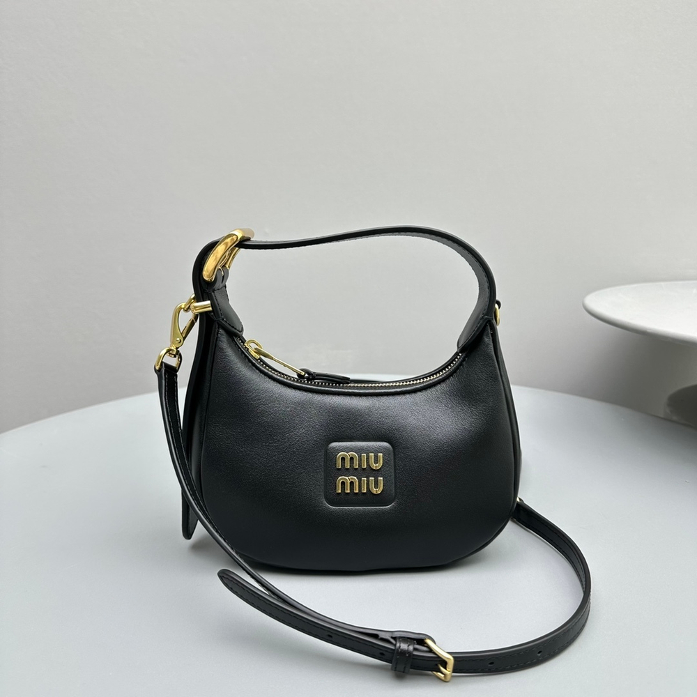 Leather Hobo Bag 17 cm
