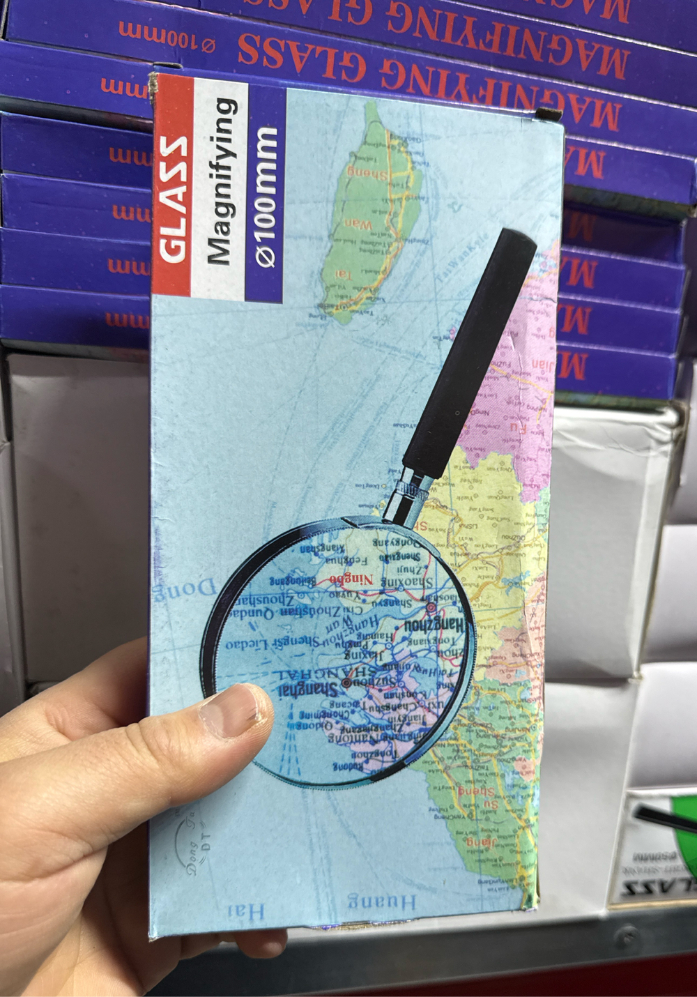 Лупа металлическая оправа 100 мм