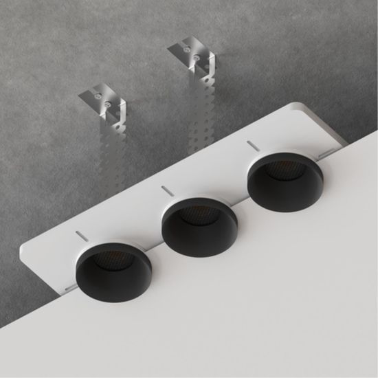 A809003 Закладная для монтажа светильников DUCRE в натяжной потолок, 330х130мм, ПВХ, белый