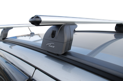 Багажник Lux БК 2 с аэро дугами 1,3 м на Kia Sportage IV 2016-2021 с низким рейлингом