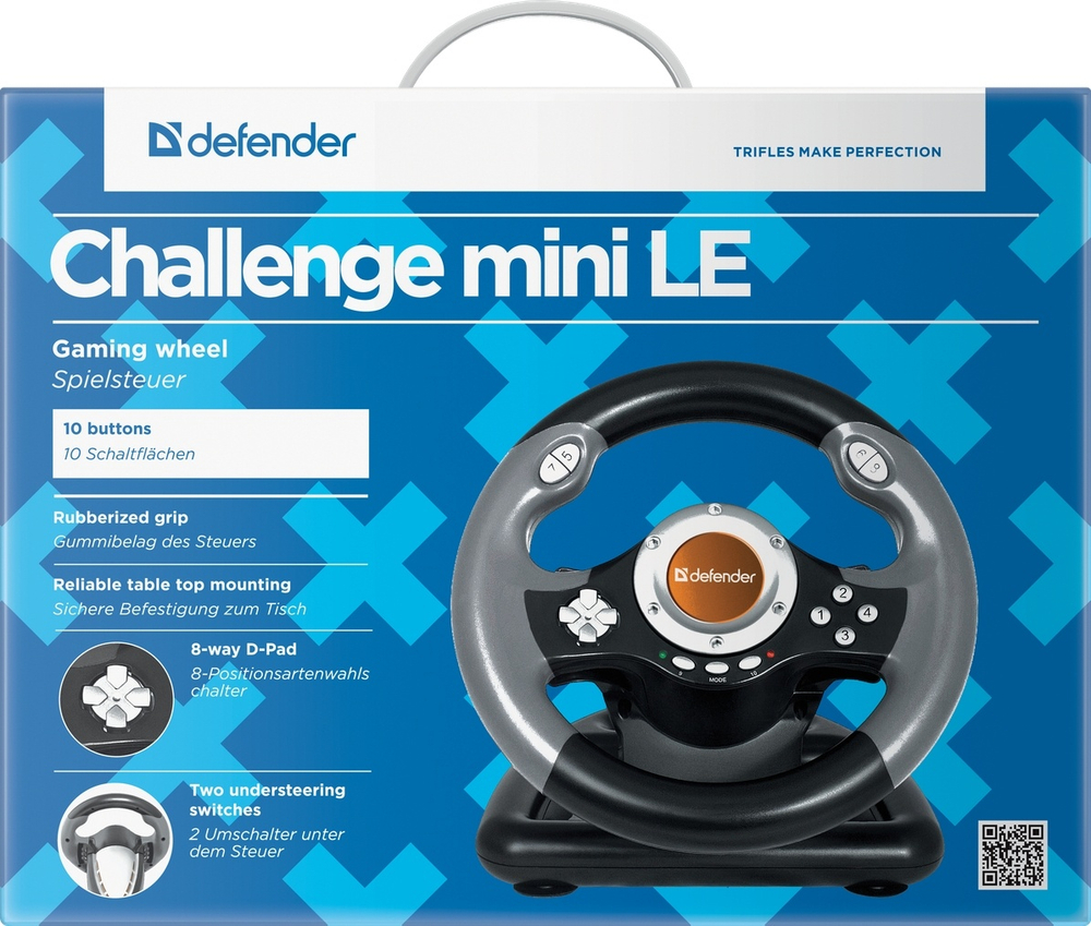 Игровой контроллер Defender Challenge Mini LE 64351 серый-черный