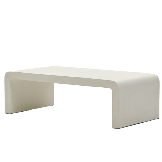 Журнальный столик Aiguablava, 135x65 см, белый цемент | La Forma | Испания