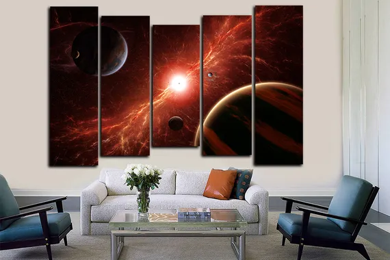 Модульная картина "Звездное озарение"