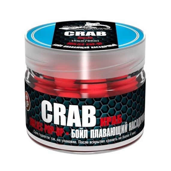 Бойлы насад. плав. Sonik Baits 14мм CRAB Fluo Pop-ups 90мл