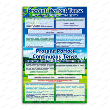 Стенд PRESENT PERFECT TENSE. НАСТОЯЩЕЕ СОВЕРШЕННОЕ ВРЕМЯ. PRESENT PERFECT CJYTINUOUS TENSE. АНГЛИЙСКИЙ 751