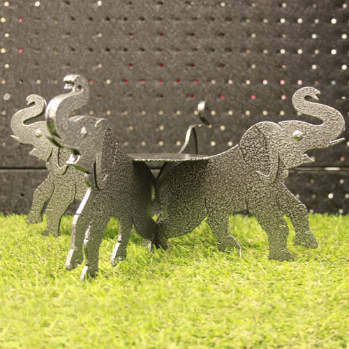 Подставка под Садж "Львы, Слоны", разборная с патиной