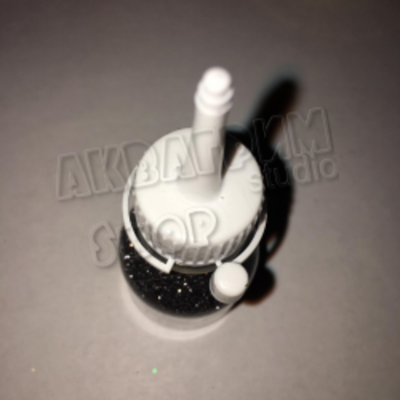 Блёстки в тюбике с носиком Графит  15 мл