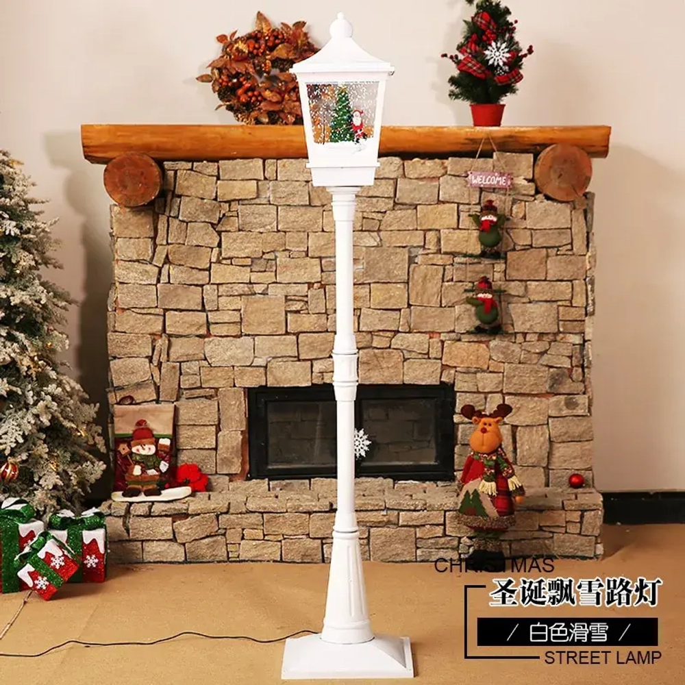 Рождественские уличные , музыкальные , снежные фонари 190 см