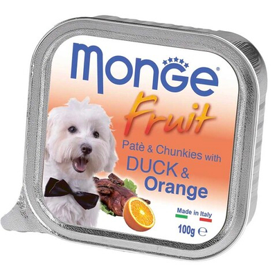 Monge Dog Fruit 100 г утка и апельсин - консервы для собак