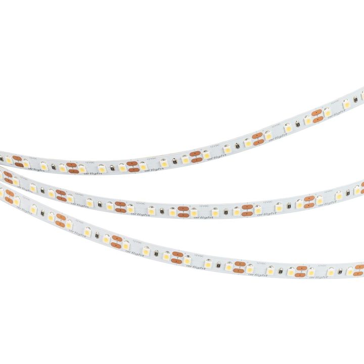 Светодиодная лента Arlight 9,6W/m 120LED/m 3528SMD теплый белый 5M NT-A120-8mm 12V Warm3000 035741