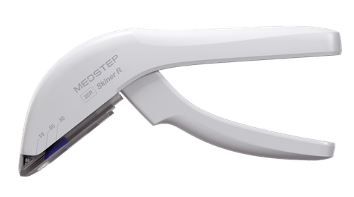 Кожный степлер (сшиватель для кожи) одноразовый стерильный MEDSTEP Скинер 35 скоб тип W2