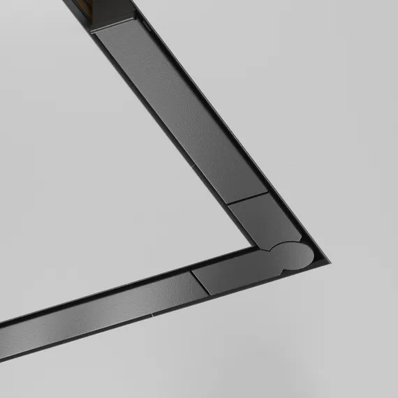 Угол-соединитель 90° Exility X встраиваемый под ГКЛ 12,5мм, черный Technical tra239cls-42.12b
