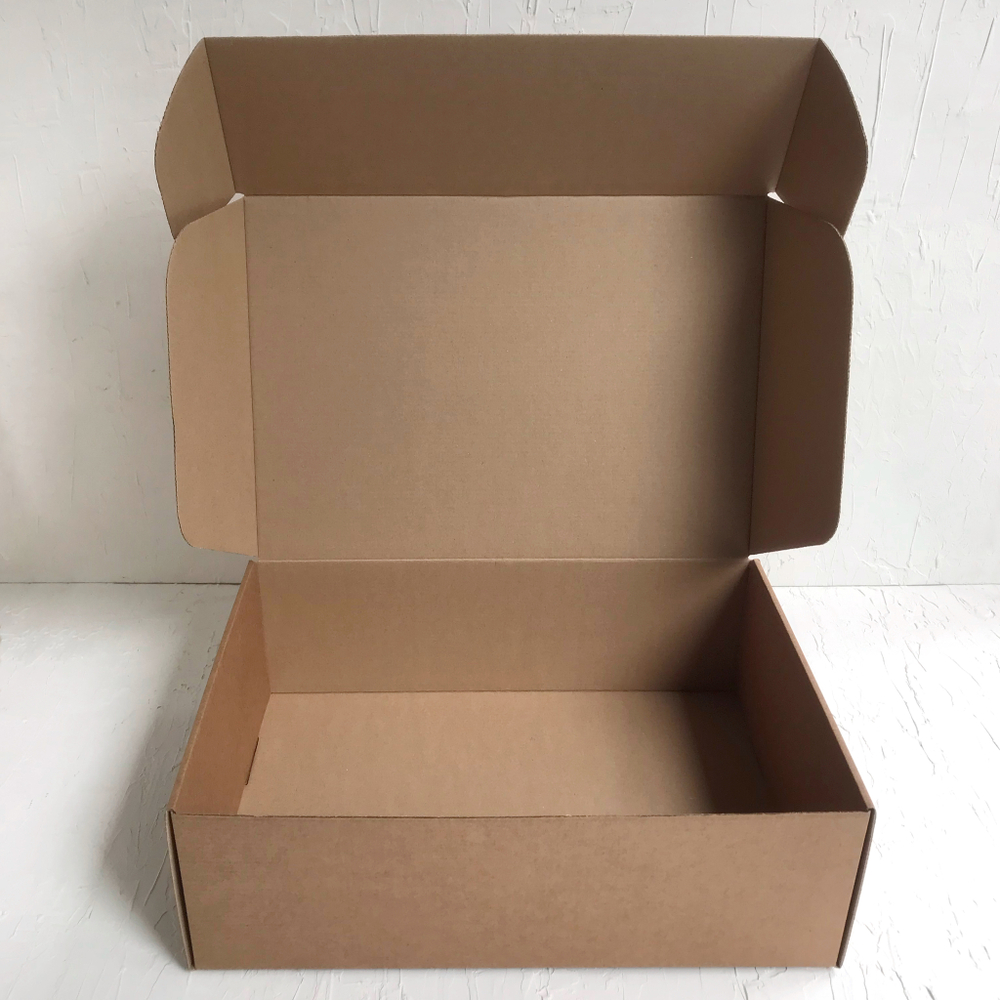 Коробка 37 х 26 х 12 см, бурая