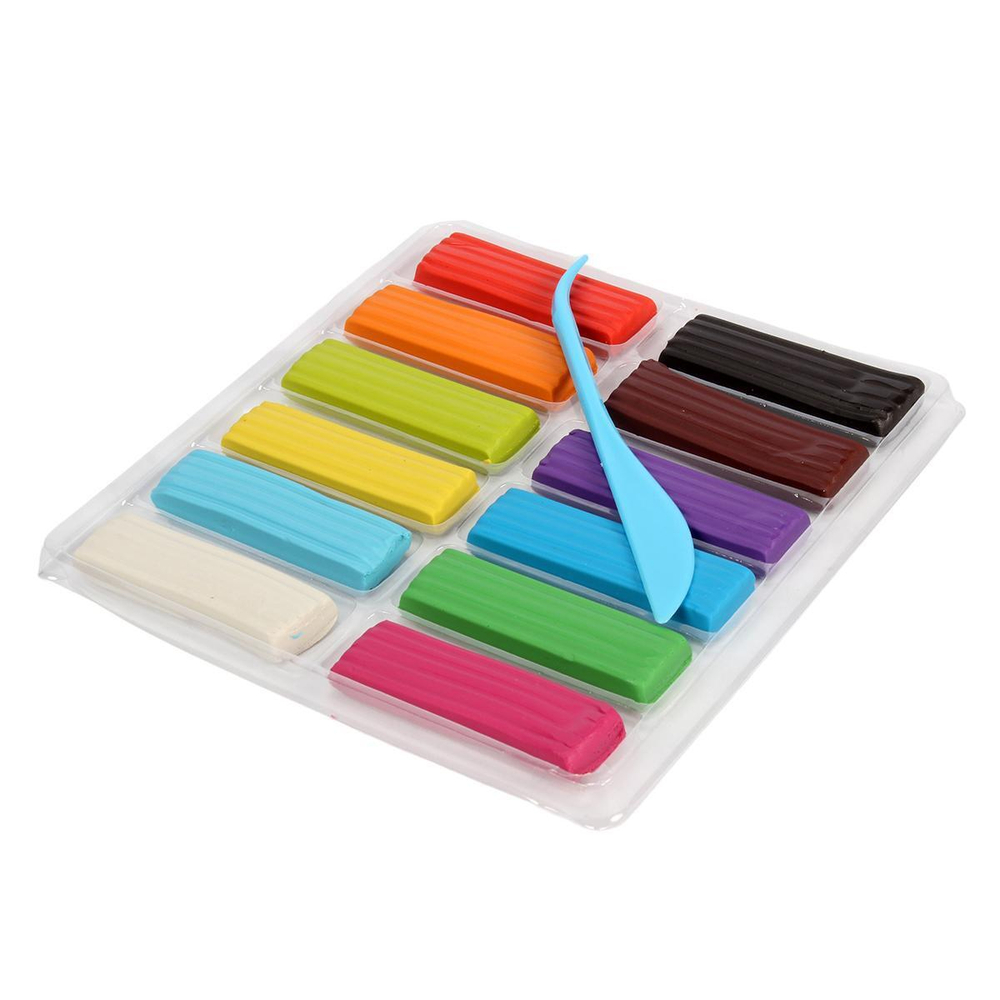 Пластилин ПандаРог "Космический серфер" 12 цветов, со стеком, 240 грамм (ПандаРог)