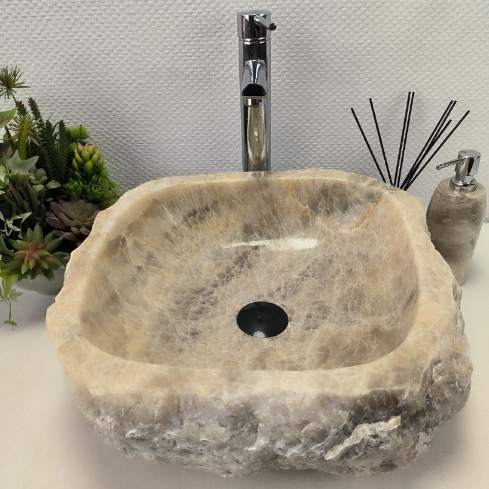 Раковина из оникса Erozy Grey EO-62174 45*43*15 0093
