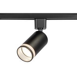 Трековый светильник однофазный ЭРА TR77-GU10 BK под лампу GU10 черный | Однофазные светильники под лампу