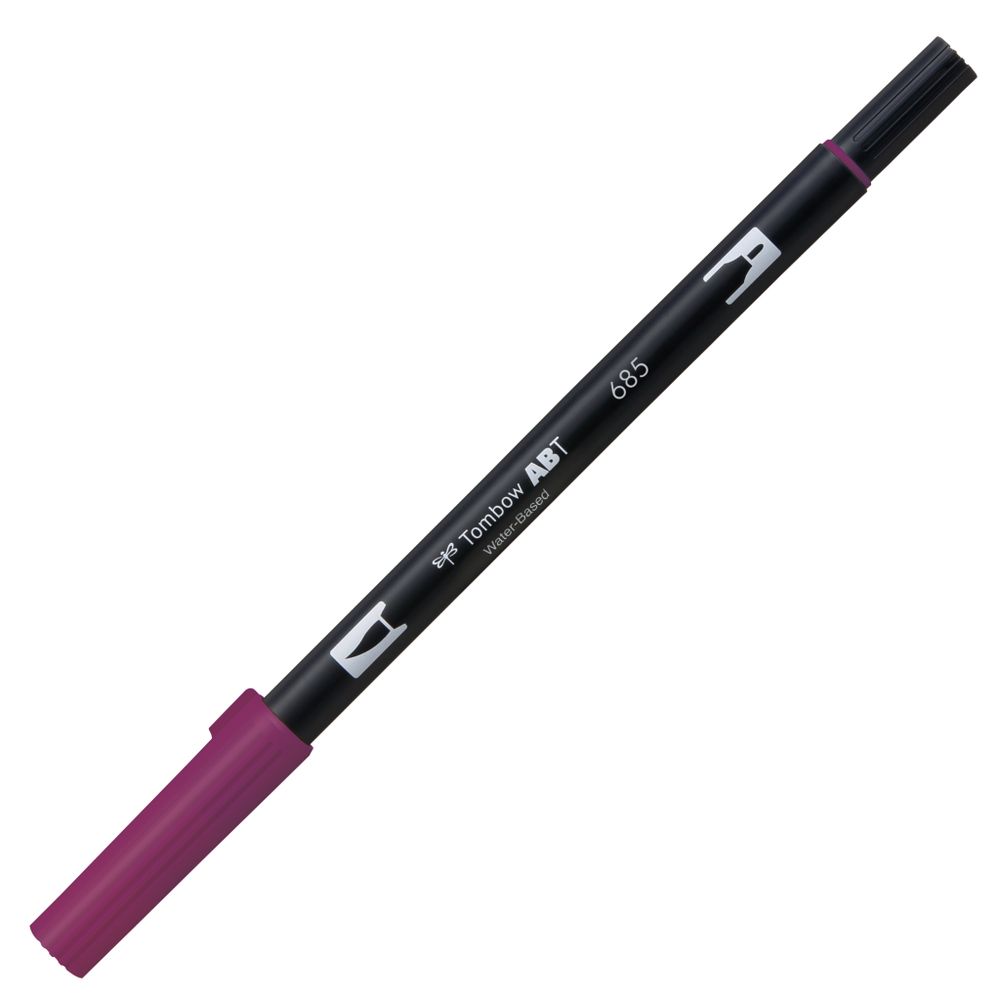 Tombow AB-T Dual Brush-Pen: 685 Deep Magenta