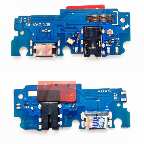 Шлейф для Samsung Galaxy A04s (A047F) плата системный разъем/разъем гарнитуры/микрофон
