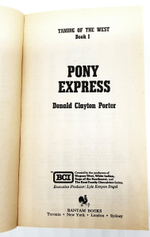 "Pony express (Пони экспресс)". Donald Clayton Porter (Дональд Клейтон Портер)