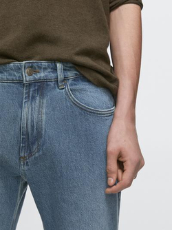 Massimo Dutti Джинсы зауженного кроя, светло-голубой