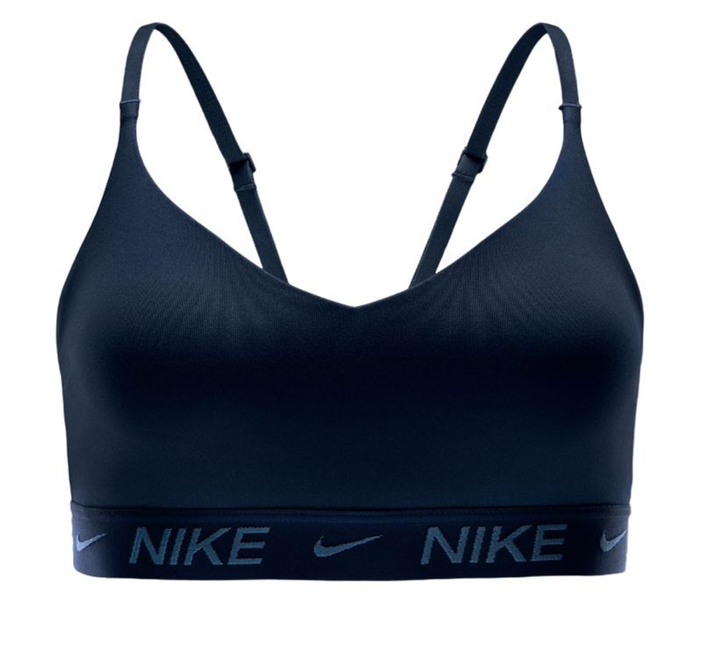 Теннисный бюстгальтер Nike Indy Light Support Padded Adjustable Sports Bra - Blue