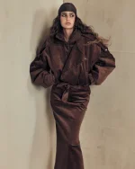 Юбка миди из вельвета