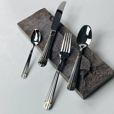 Lenardi 197-041 Набор столовых приборов 24пр. в под.уп.(х8)Металл