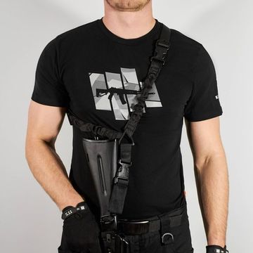 Ремень одноточечный с карабином, Black