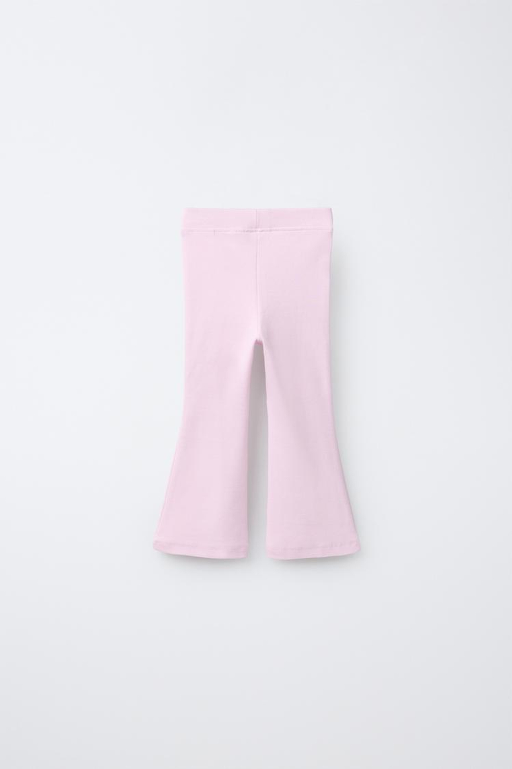 ZARA ЛЕГИНСЫ FLARE ИЗ ИНТЕРЛОКА С ЭТИКЕТКОЙ, ПАСТЕЛЬНАЯ МАЛЬВА