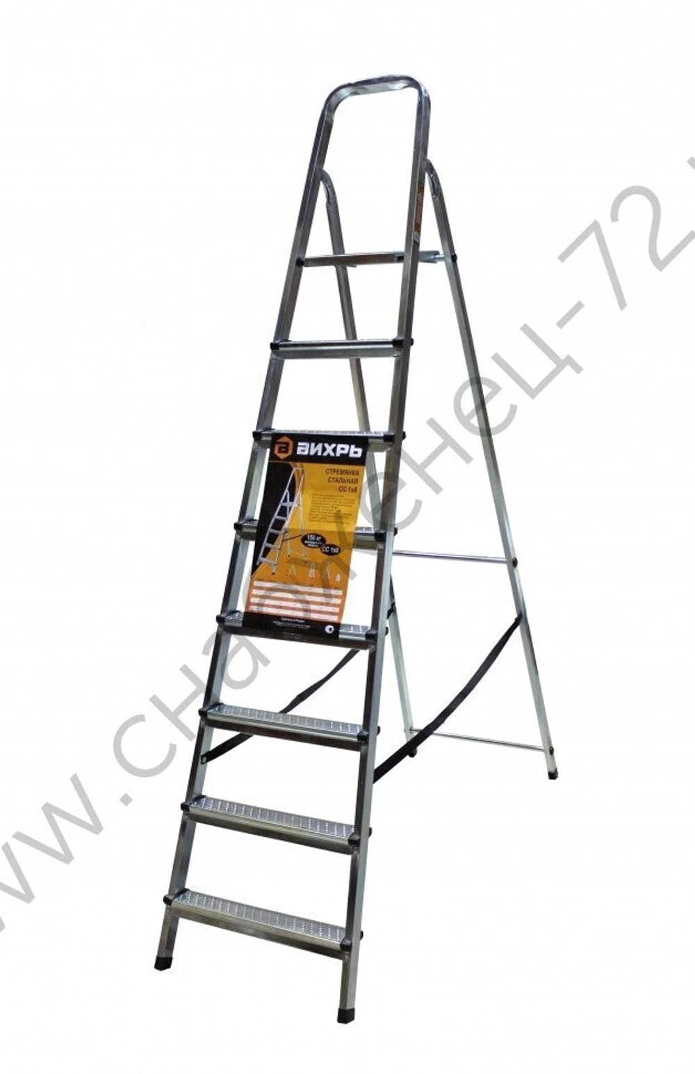 Стремянка стальная ВИХРЬ СС 1х8