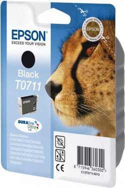 Epson Cheetah T071 DURABrite Ultra ink cartridge струйный картридж 1 шт Подлинный Черный C13T07114010
