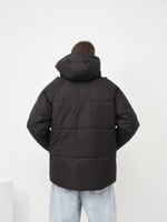 Куртка черная мужская зимняя с капюшоном мембрана