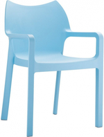Кресло пластиковое Siesta Contract Diva, голубой