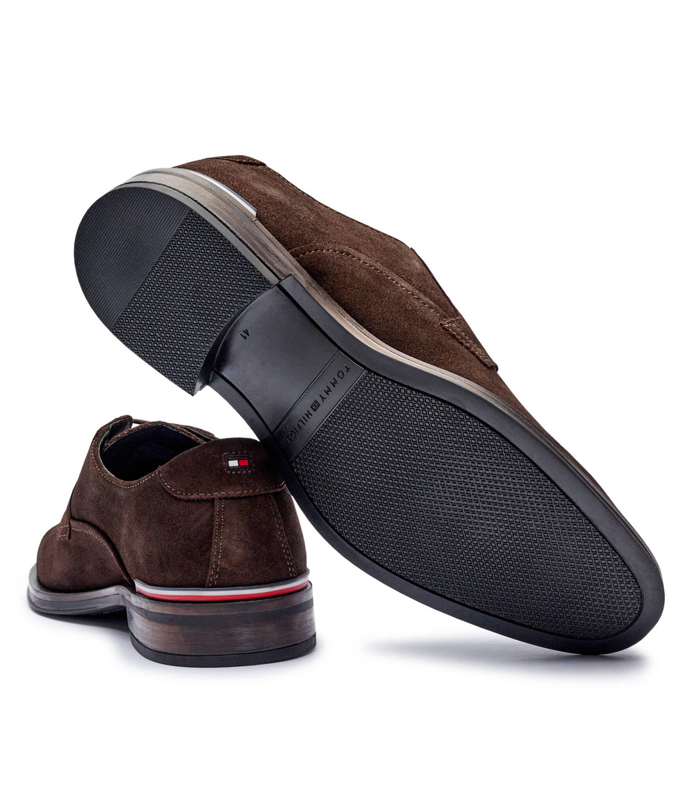 Кожаные дерби Tommy Hilfiger - коричневый(FM0FM04868)