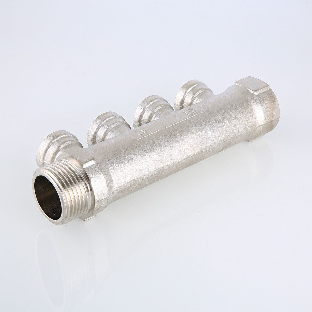 Коллектор VALTEC с внутренней резьбой 3/4", 4 х 1/2" (арт.VTc.550.N.0504)