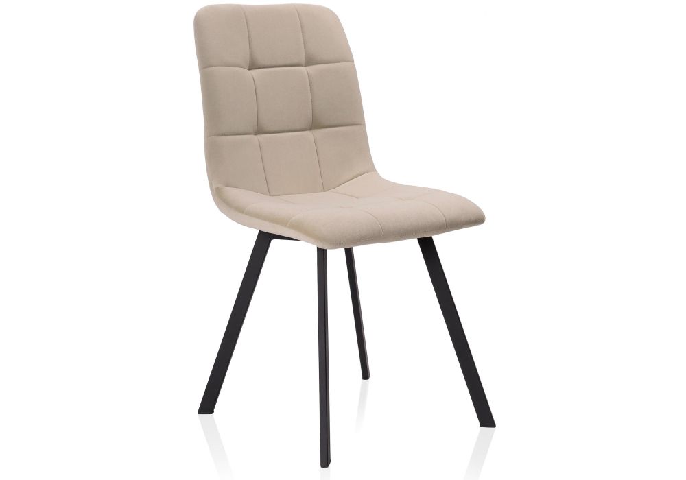 Стул на металлокаркасе Bruk beige / black