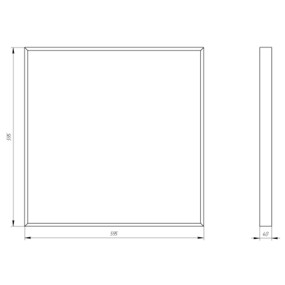 Светильник светодиодный ЭРА SPO-910-1-65K-032 32Вт 6500К 3360Лм 595x595x40 призма | Офисные Светильники Россия