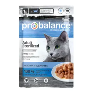 Пауч ProBalance Sterilized для кастрированных и стерилизованных котов и кошек