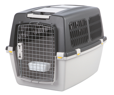 Транспортный бокс Gulliver 4, S–M: 52 x 51 x 72 см, светло-серый/тёмно-серый, до 18 кг, Trixie