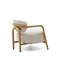 Кресло Melqui из массива дуба с бежевой обивкой
