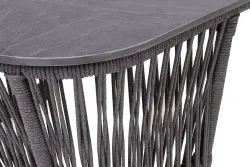 "Лугано" журнальный стол 76х76 H55 см из HPL, цвет "серый гранит"