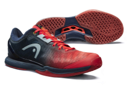 Мужские кроссовки для бадминтона/сквоша Head Sprint Pro 3.0 Indoor - неоново-красный/полночно-синий