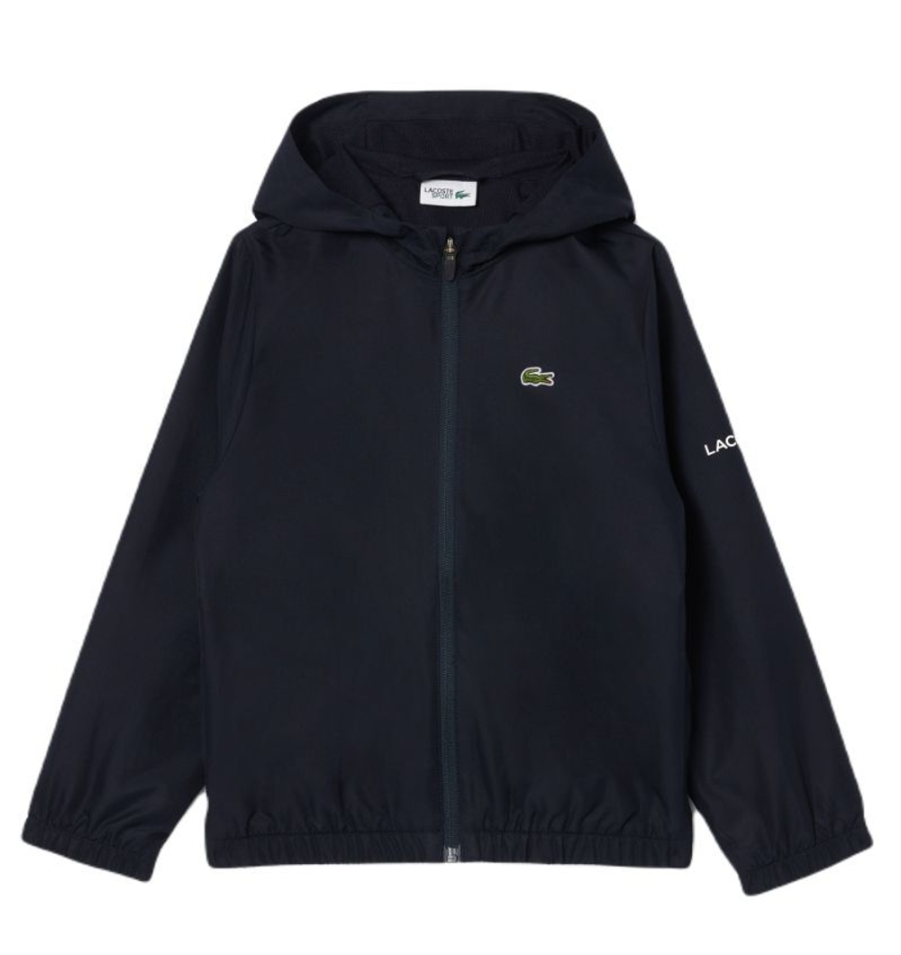 Детская теннисная толстовка Lacoste Zip-Up Hooded Sport