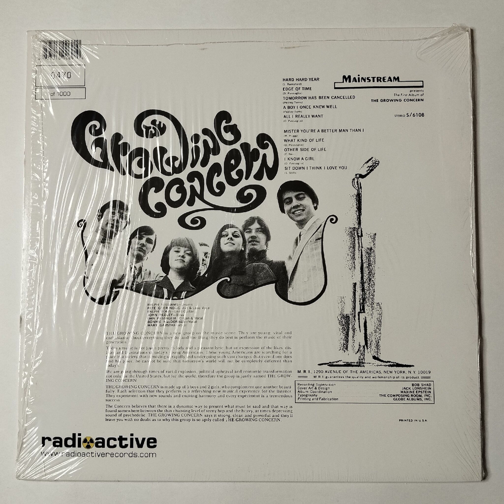 Винтажная виниловая пластинка LP The Growing Concern (UK 2004)