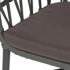 Плетеный стул Dezza, алюминий антрацит