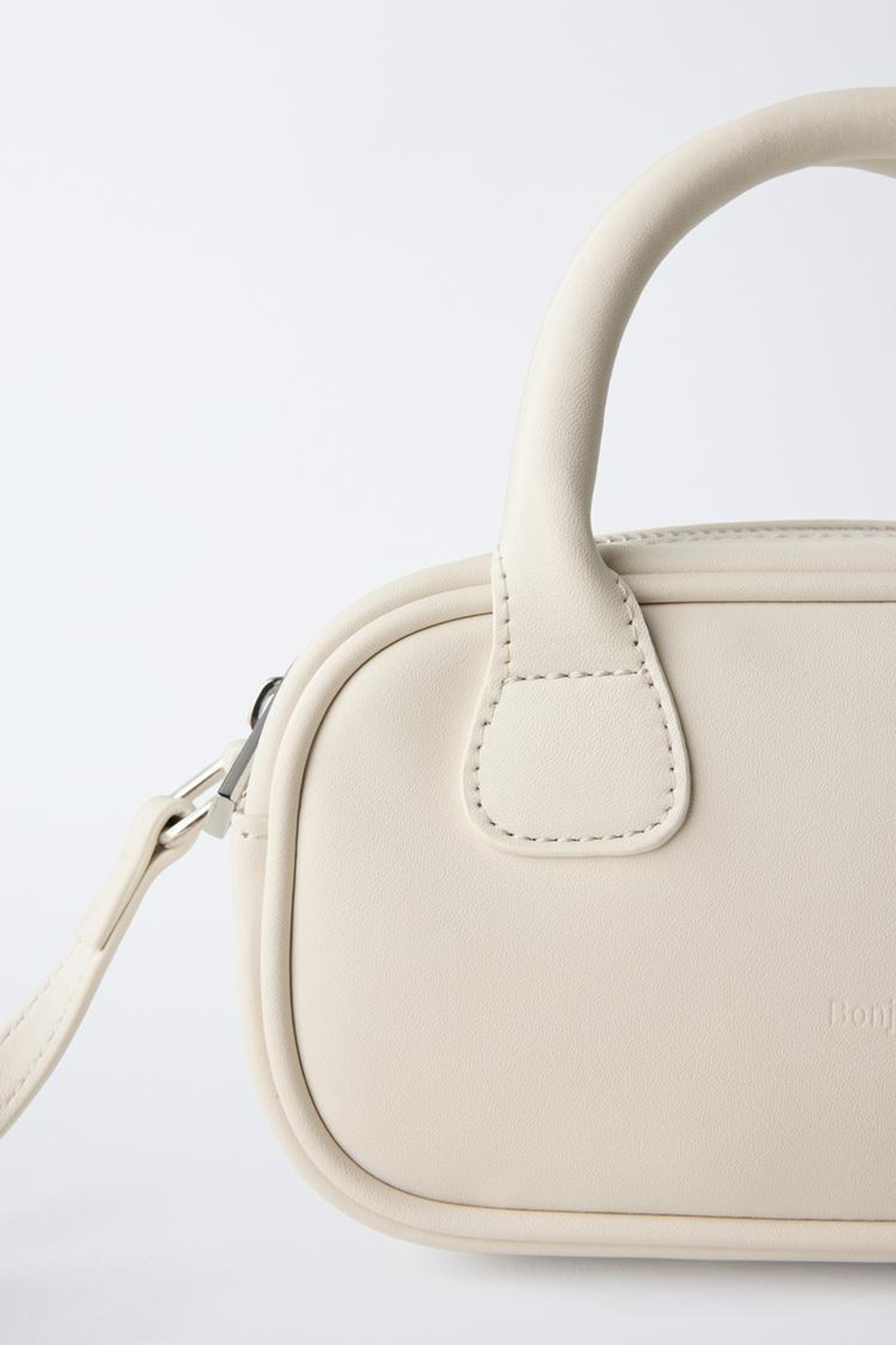 ZARA СУМКА ФОРМАТА МИНИ, ЭКРЮ