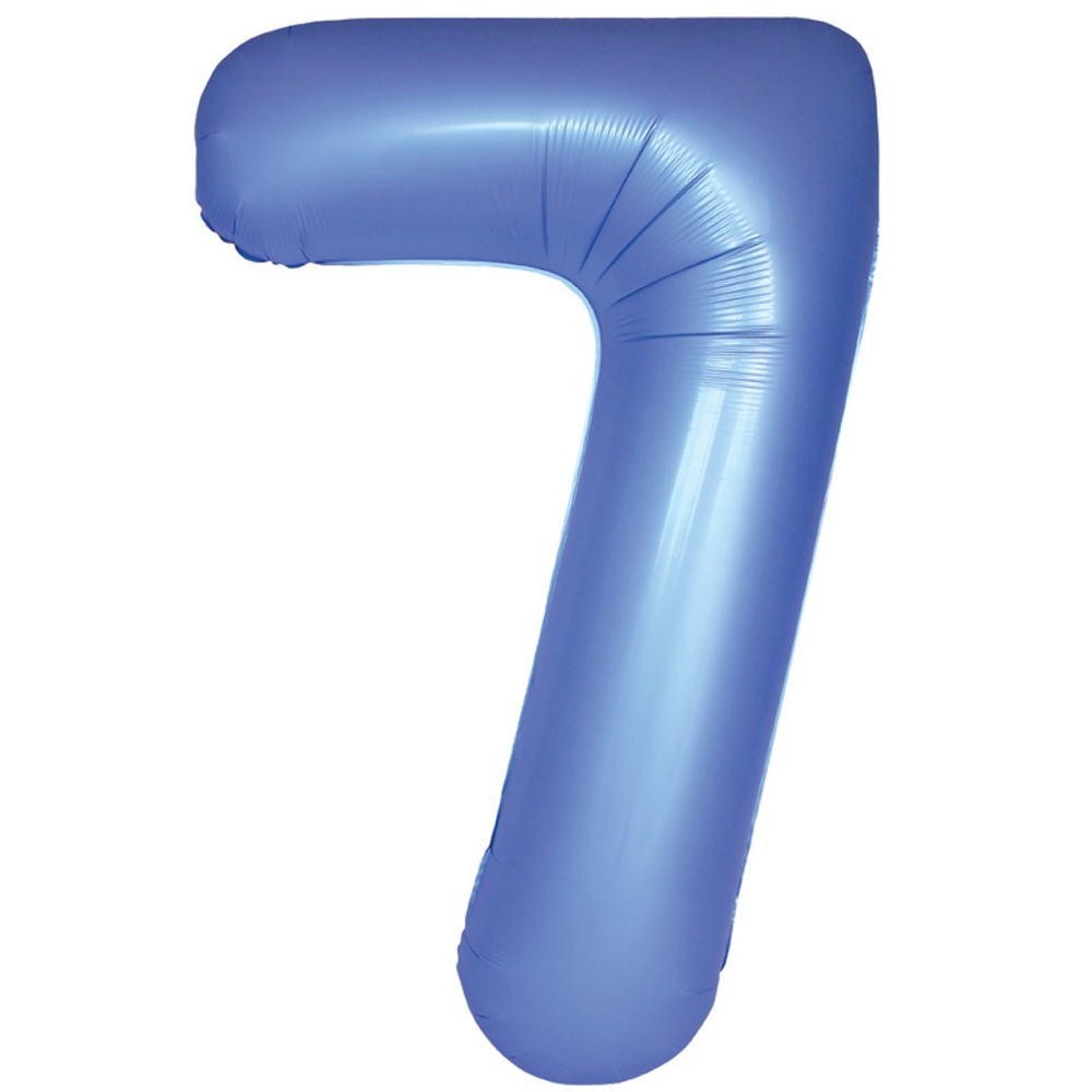 Шар фольгированный Цифра 7 101 см (Синий)