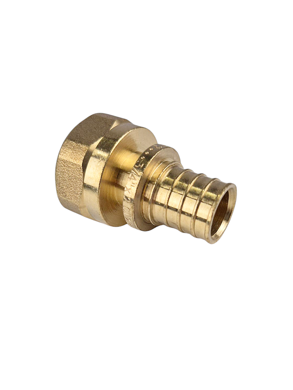 Муфта аксиальная, латунь, внутренняя резьба,20х3/4", желтый, RTP (150/10)